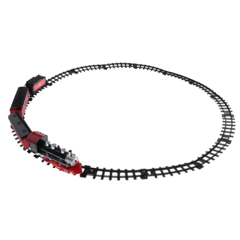 

Steam Locomotive Train Vehicles Kids Toy W/ Electric LED Flashing & Sound