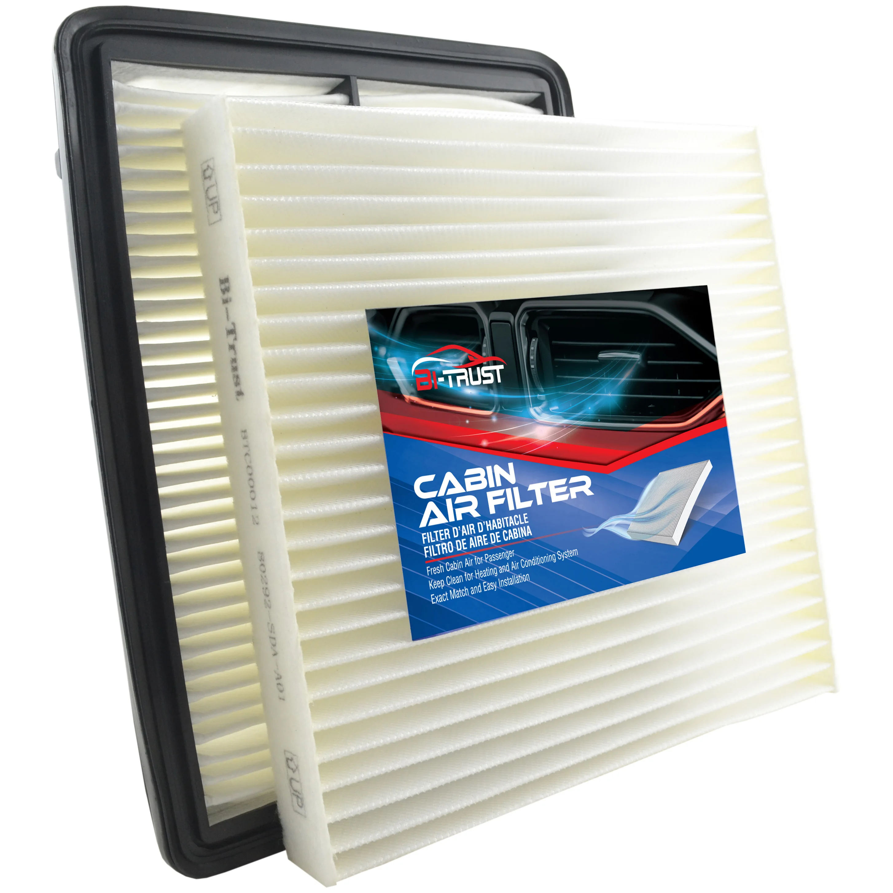 Filtro Aria Abitacolo E Motore Bi-Trust Per Honda Accord 3.5 2008-2012/Acura Tl 3.5 3.7 2009-2014/Honda Crosstour 3.5 2012-2015