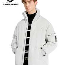 Пионерский лагерь, Модный Зимний пуховик для мужчин, толстый черный, белый цвет, с буквенным принтом, мужские зимние пальто, AYR903645T