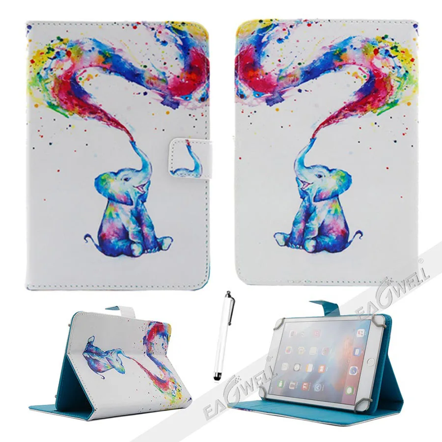7'' Universal Case for 7 inch Tablet PC Printed Leather Flip Case Stand Cover For iPad mini Amazon Fire HD 7 Samsung Tab A 7 (196)