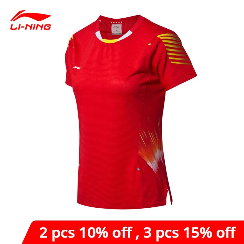 ning, camisetas de competición de bádminton en el equipo nacional seco, Sponsor Li LiNing AT BACTERIA Sports, camisetas AAYN006 WTS1454|Camisetas de ejercicio y entrenamiento| - AliExpress