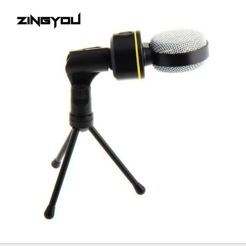 

ZINGYOU Professional Condenser Microphone For Computer PC With Stand 3.5mm Wired Microfone Karaoke Mic For Mobile Phone Android