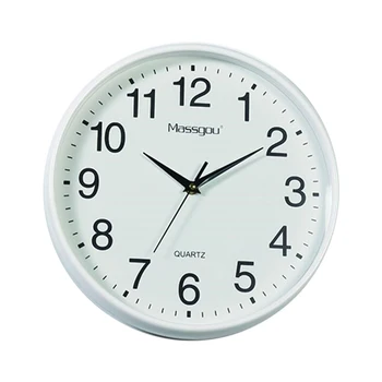 

12inch Arabic Numerals Quartz Nordic Style Bedroom Battery Operated Wall Clock Living Room Home Decor Round Non Ticking Office