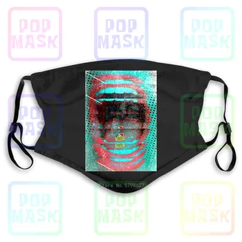 

E1Syndicate Lsd Blotter Art Albert Hofmann Lsa 25 Mescaline Xtc Washable Reusable Mask with 2Pcs PM2.5 Filters 5 Layers