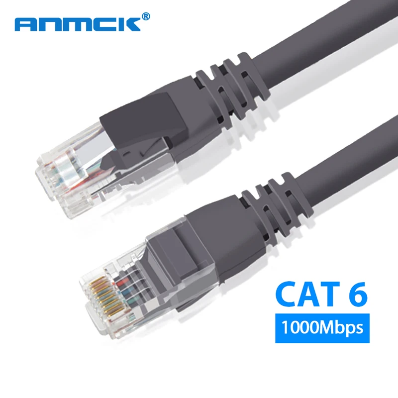Сетевой кабель Anmck Ethernet Cat6 Lan RJ45 UTP CAT 6 RJ 45 сетевой 10 м/20 м/30 м/50 м коммутационный шнур