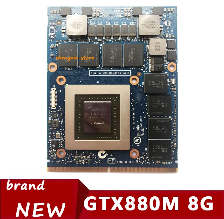Новый GTX880M GTX 880M GDDR5 8 Гб N15E-GX-A2 Графика видеокарта для DELL Alienware M17X R4 R5 M18X R2 R3