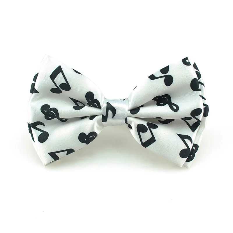 Music Musical Notes Bow Tie for Men Tuxedo & Wedding Solid Color