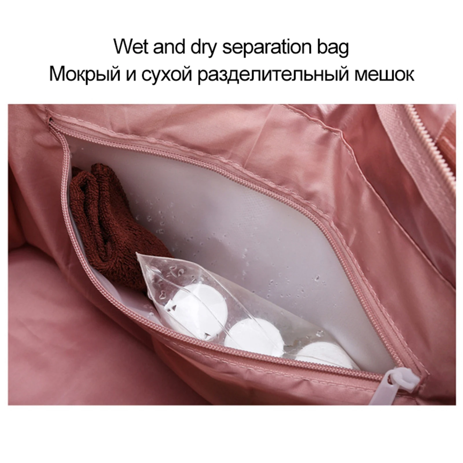 Women Sports Handbag Gym Duffle Travel Messenger Luggage Shoulder Bag Black