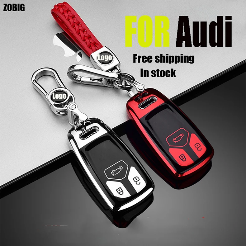 ZOBIG ТПУ смарт-ключ чехол КРЫШКА ДЛЯ Audi A3 A4 A5 A6 Q3 Q5 Q7 C5 C6 B6 B7 B8 TT 80 S6 A6 C6