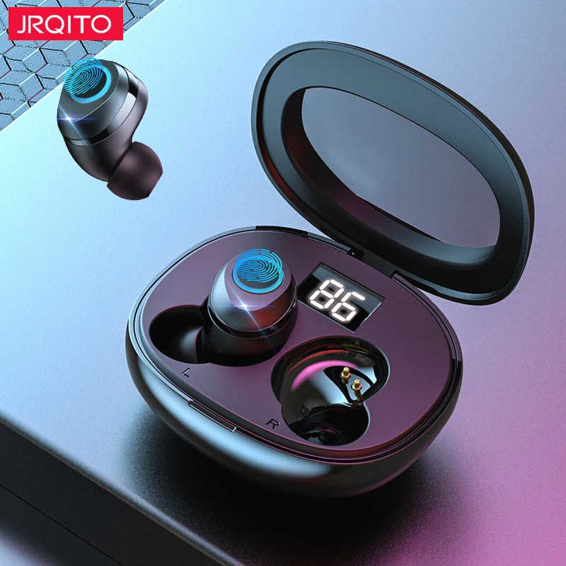 Wireless Bluetooth Earphone With Microphone Touch Control Bluetooth Headphone Noise Cancelling Handsfree Call Wireless Headsets