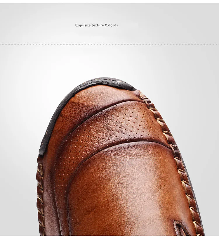 ARIARI Classic Comfortable Casual Leather Shoes Men Loafers Shoes Leather Men Shoes Flats Hot Sale Moccasins Shoes Plus Size