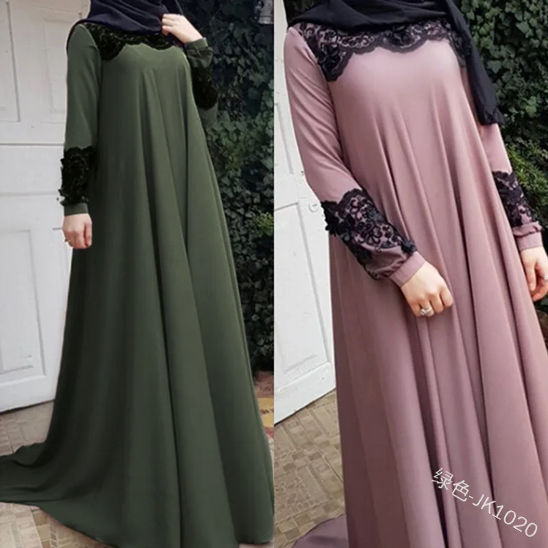 Элегантное мусульманское кружевное платье abaya длинное вечернее платье Vestidos кардиган-кимоно длинные халаты Jubah Ближний Восток Eid Рамадан