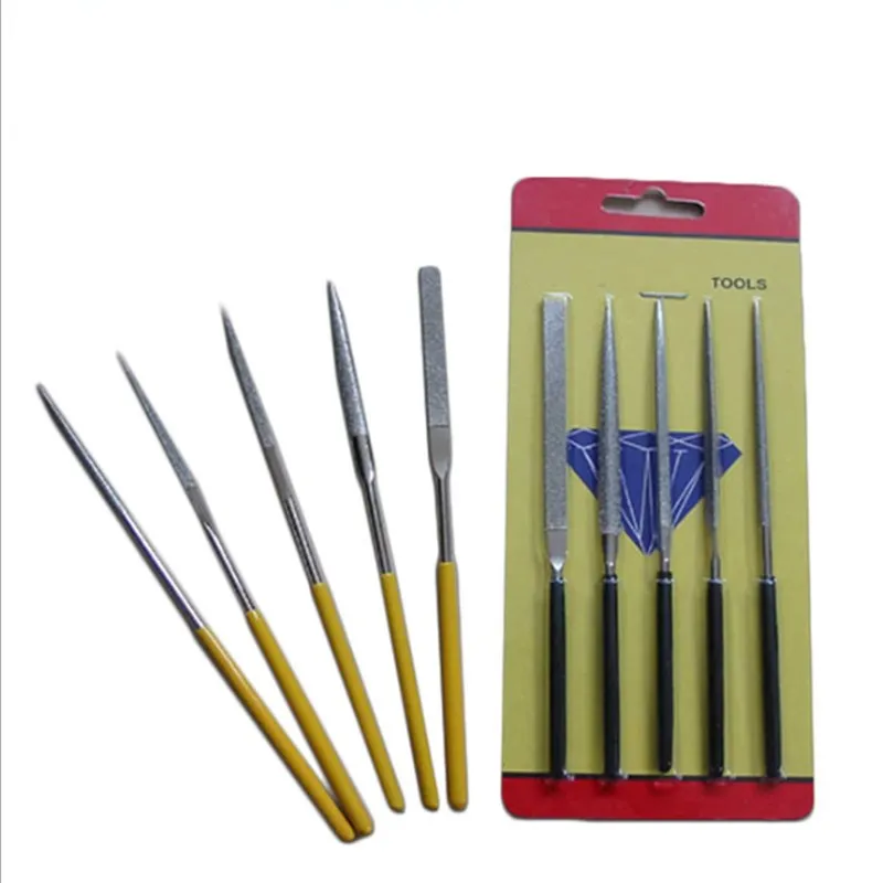 

File Diamond File Flat Round Triangle File Set With 5 PCS