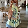 Everkaki Boho Print Maxi Dress Women Summer Vestidos Ethnic Ladies Gypsy Vacation Beach Long Dresses Female 2022 New Fashion ► Photo 2/6