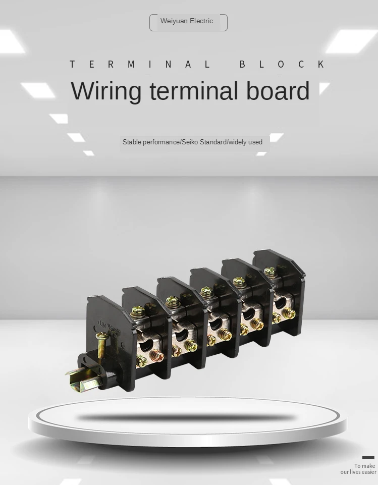 

Mj1-5 small bus terminal row 5P guide rail combined bus frame copper bar type small bus terminal row