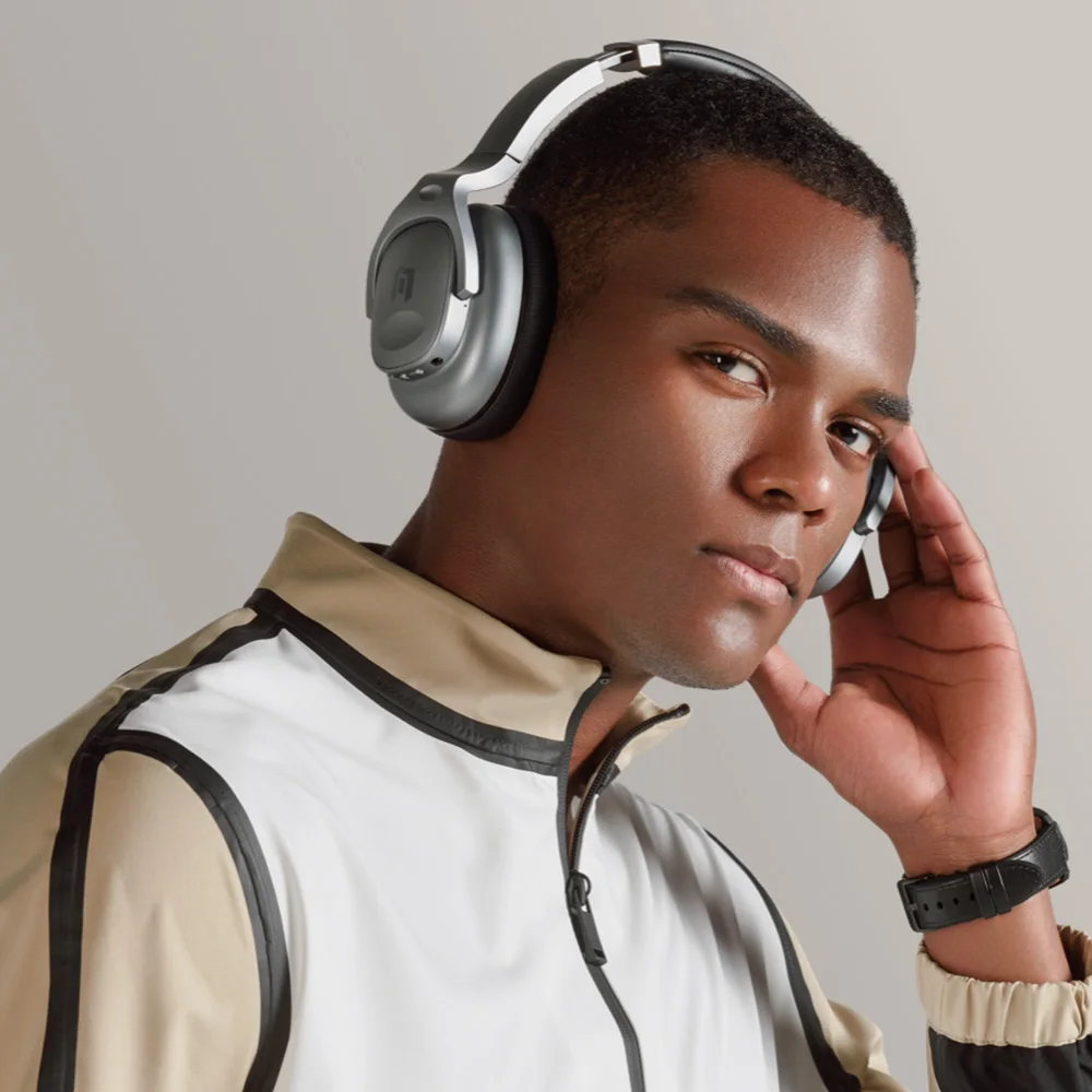 Mobvoi ANC Dual mic Active Noise Cancellation Headphones Foldable Headphones Bluetooth 5 1 30 Hours Battery Life on 1 charge