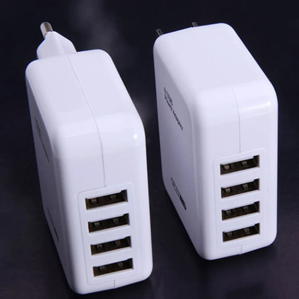 4 порта usb-хаб для дома и путешествий USB зарядное устройство для сотового телефона настенное подключаемое зарядное устройство штепсельная Вилка питания мульти адаптер для телефона планшета штепсельная вилка европейского стандарта