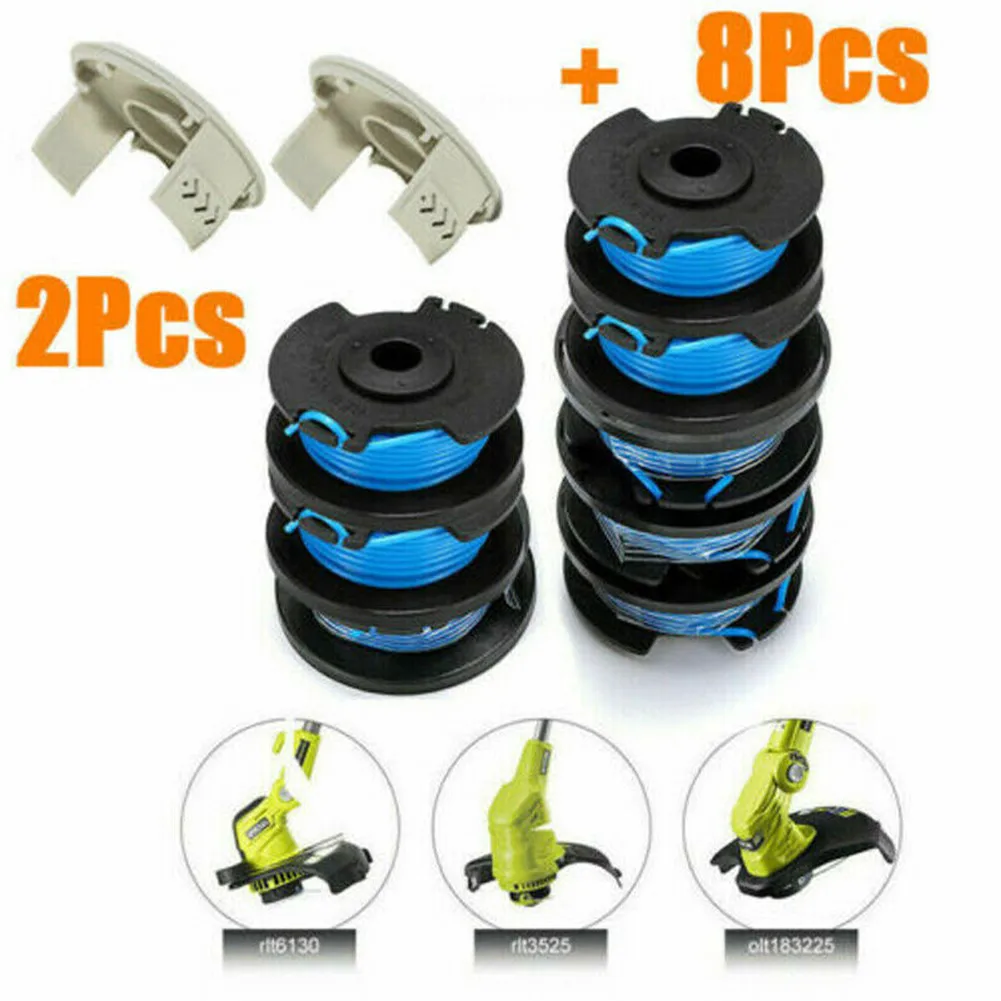 Lot De 6 Cache-bobines Pour Débroussailleuse Ryobi - Compatible RLT4027, RLT4125, RLT5027, RLT6030, RLT5127, RLT6130