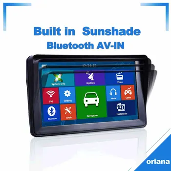 

7066 katarina 7inch Sunshade 8G 256MB Capacitive Car GPS Navigation navigator Bluetooth Europe Free Map Vehicle gps Truck map