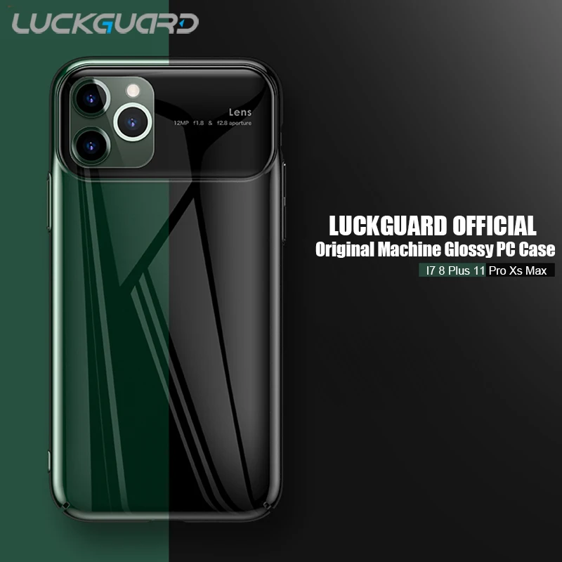 

Luxury Glossy Phone Case For iPhone 11 Pro Xs Max Case Cover Smooth Hard PC Cover Fundas For iPhone 7 8 Plus Xr X Accessories