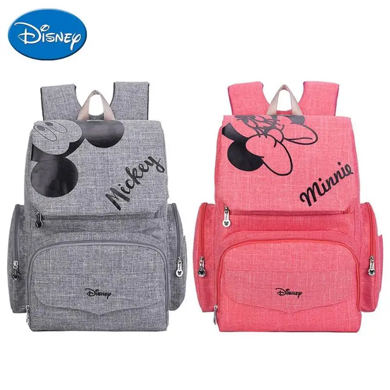 

Disney Diaper Bag Mickey Minnie Large Capacity Mommy Maternity Nursing Bag Travel Shopping Backpack Designer Nappy Organizer Bag