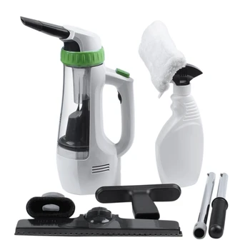 

Cordless Window Glass Vacuum Cleaner,Function Electric Window Cleaner Brush Cleaning Tool Dust Cleaner EU Plug