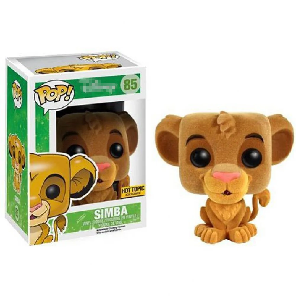

Hot Topic Exclusive Official Funko pop Lion King - Simba Flocked Vinyl Action Figure Collectible Model Toy with Original Box