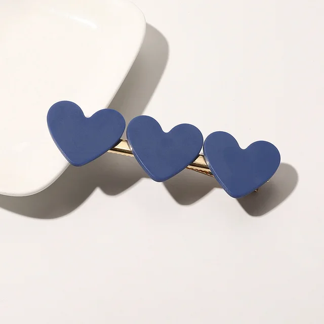 Korean Style Hollow Love Heart Hairpin Barrettes Sweet Hair Clips For Woman Girl Fashion Hair Accessories Styling Tools 7