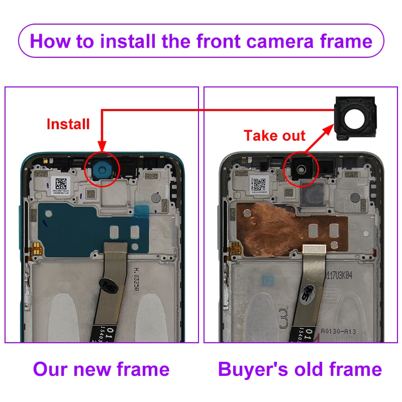 Original For Xiaomi Redmi Note 9 Pro LCD Display