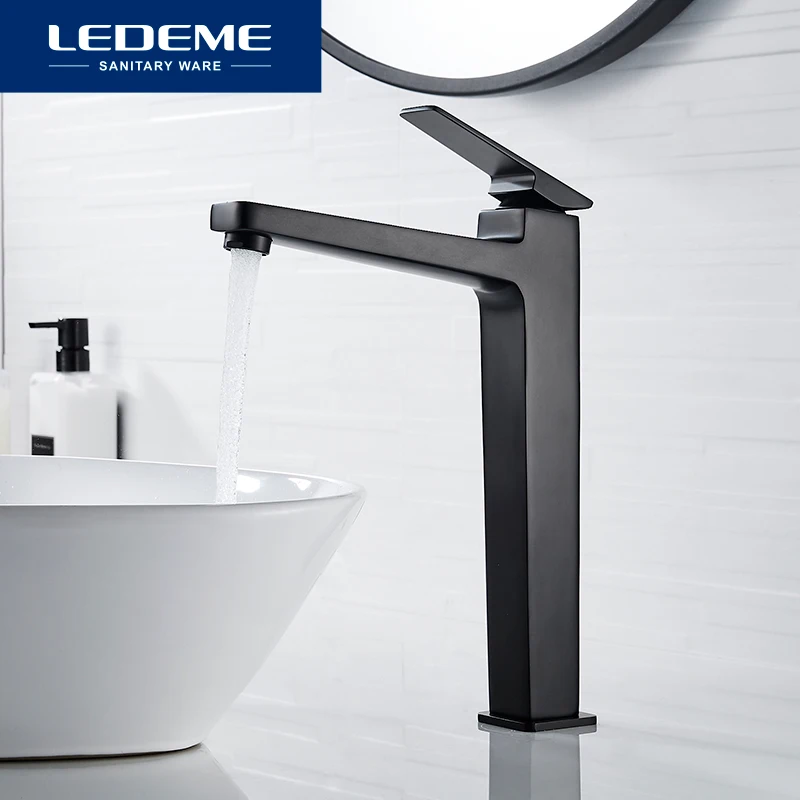 

LEDEME Basin Faucet Bathroom Faucet Single handle Basin Mixer Tap Hot and Cold Faucet Sink Water Crane L1178 L1178U L1178B