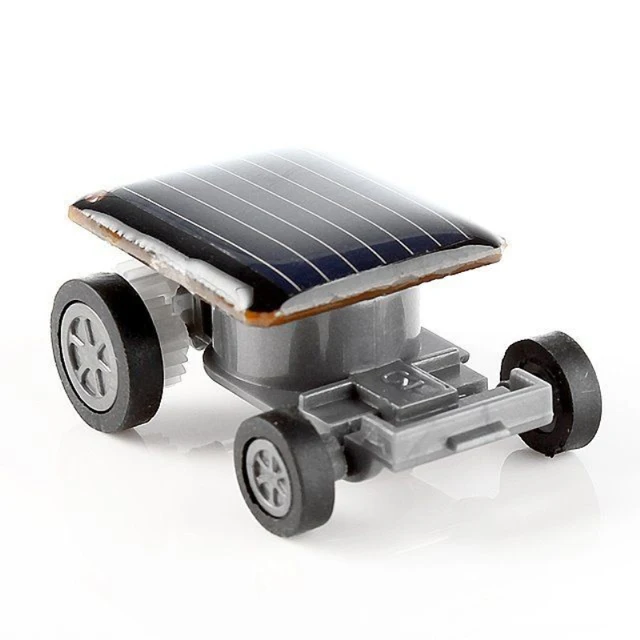 Funny smallest design solar energy car mini toy car intelligent car Solar Power Mini Toyr Educational Gadget Children Gift 4