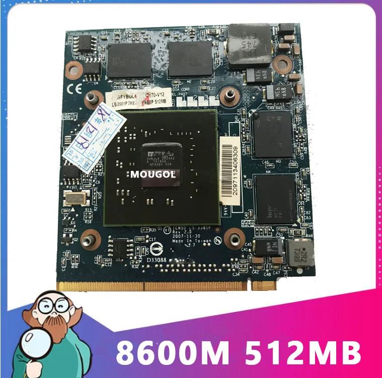 Видеокарта VG.8PS06.001 8600 8600M GS G86-770-A2 MXM II DDR2 512 Мб графическая VGA для Acer Aspire 5920G 5520G 100% G |