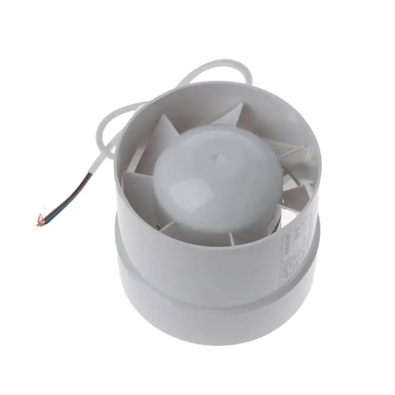 1 шт. 220 В круглый трубный вентилятор воздуховод усилитель вытяжной вентилятор вентиляционное отверстие воздуха " 5" " бесшумный для окна ванная, туалет, кухня
