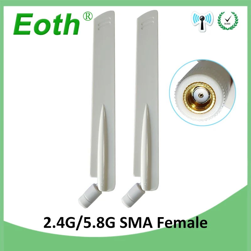 10 шт. 2,4 ГГц 5,8 ГГц 5G антенна 8dbi RP-SMA wifi антенна двухдиапазонная антенна WI FI антенна беспроводная антенна маршрутизатор 2,4 ГГц антенны