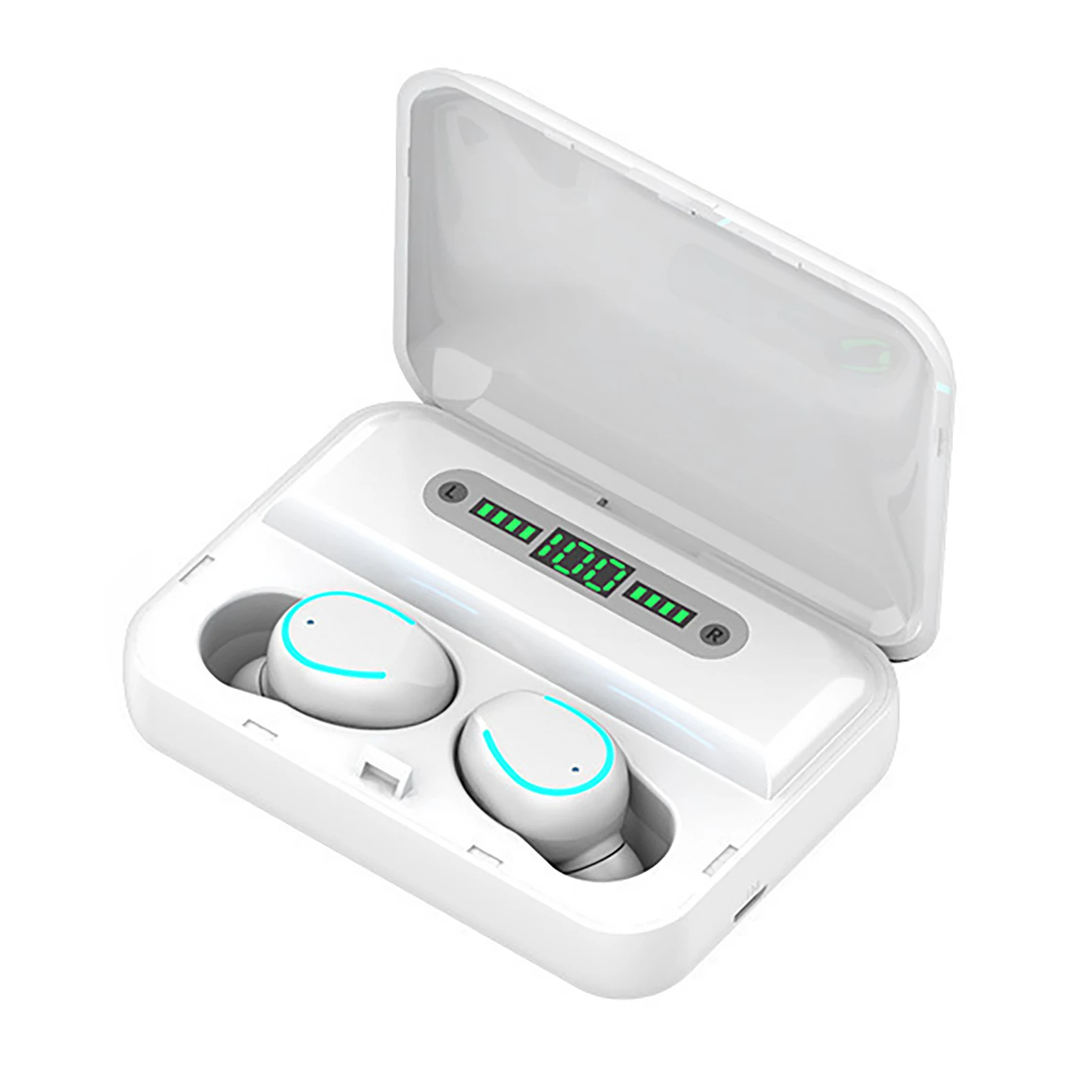 F9 5 2200mAh LED Bluetooth Wireless Headphones Earphones Earbuds TWS Touch Control Sport Headset Noise Cancel Waterproof