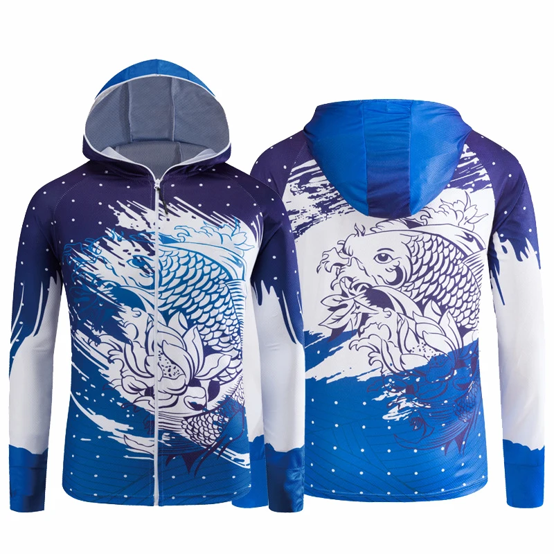 Профессиональная одежда для рыбалки, Солнцезащитная одежда с длинным рукавом, летняя быстросохнущая футболка с защитой от УФ