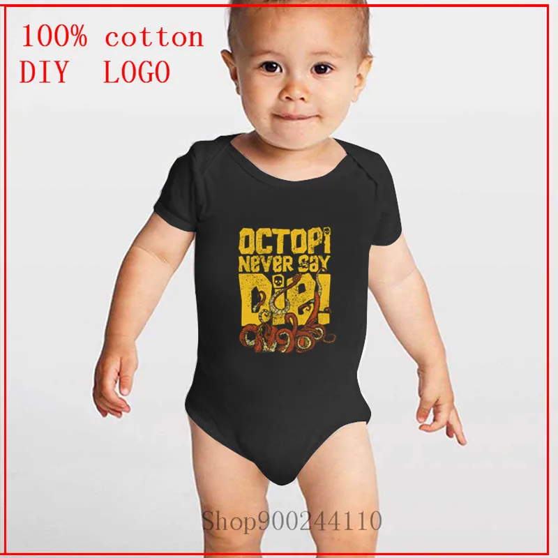 Goonies Never Say Die Dark Designs Bodysuit Baby Newborn One-Pieces Summer Rompers Unisex Jumpsuit Ropa de bebe Sleeve |