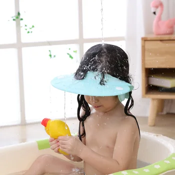 

Convenient Baby's Hair Washing Hat Ear Protection Type Children's Silicone Bath Cap Children's Shampoo Cap Kids