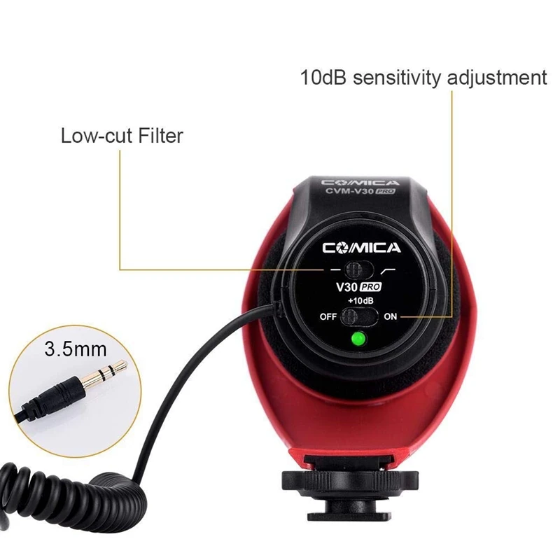 Comica CVM-V30 PRO On-Camera MicrophoneSuper