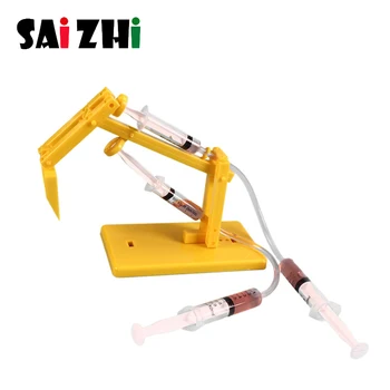 

Saizhi DIY Hydraulic Excavator Model Puzzle Painted Kids STEM Toys for Children Educational Science Experiment Technology Toy