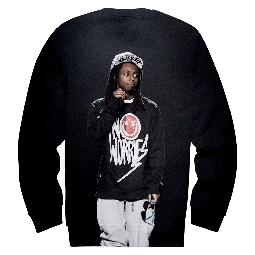 Lil Wayne мужские тонкие модные толстовки из полиэстера с круглым вырезом, толстовка из полиэстера, Повседневная Уличная Одежда Harajuku