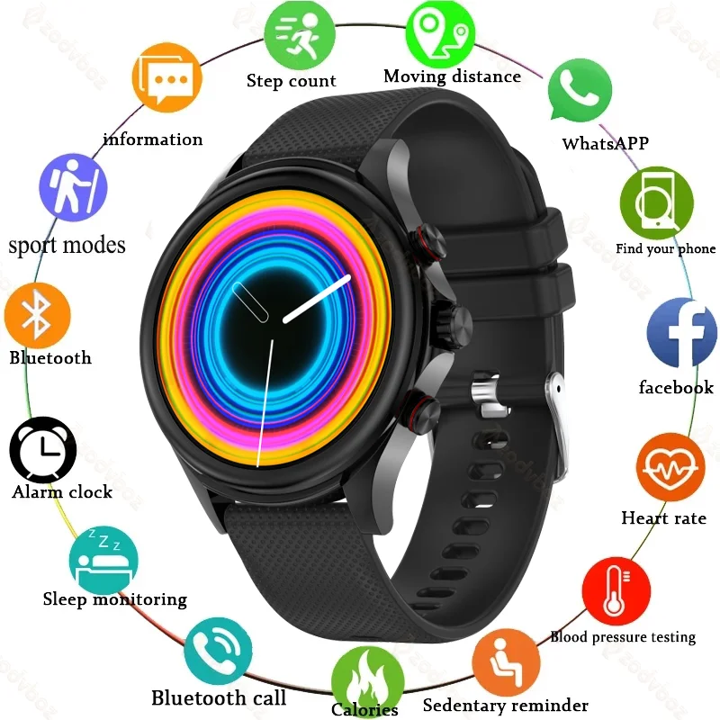 Смарт-часы для мужчин и женщин с пульсометром беспроводным зарядным устройством