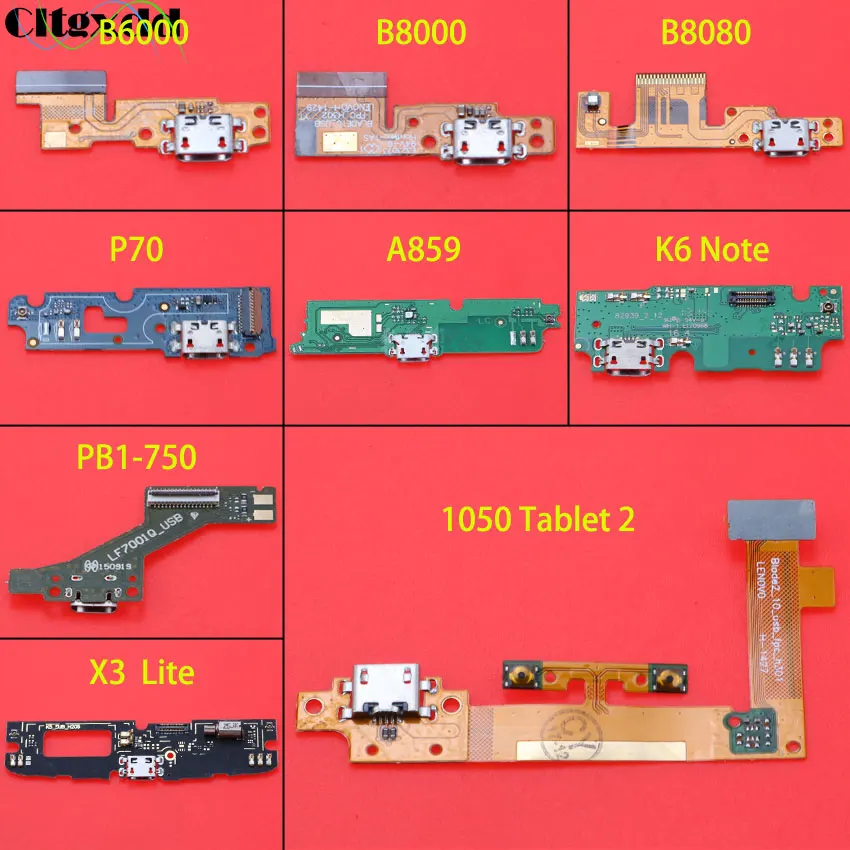 

USB Charging Port Flex Cable Micro Jack Dock Connector PCB Board For Lenovo Tablet Pad Yoga 10 B6000 B8000 B8080 K6 NOTE P70