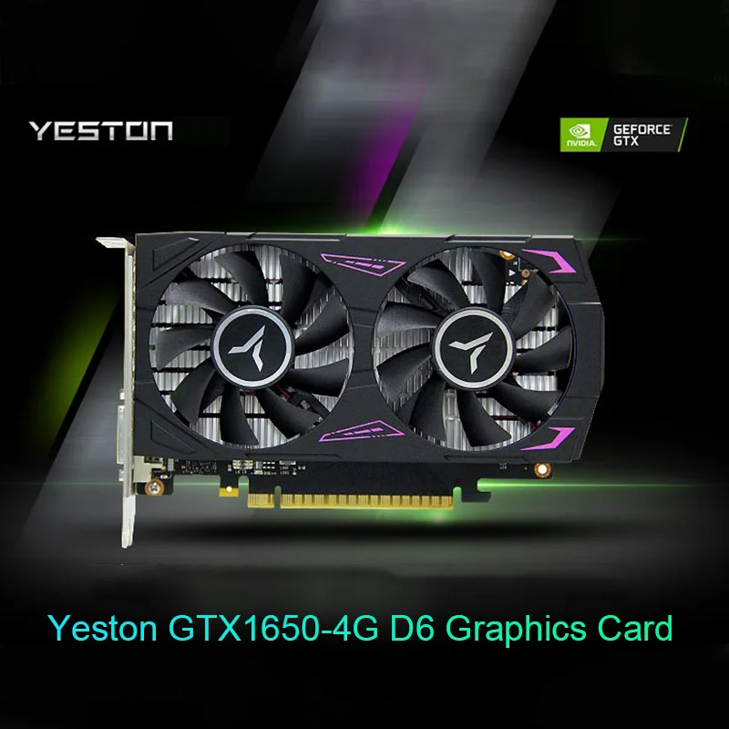 Yeston GTX1030 2G D5 TC графическая карта 1228 1468 МГц 2G/64 бит/GDDR5 игровая видеокарта с DVI D +