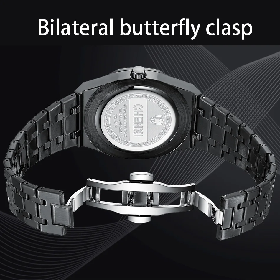 Big Dial Casual Men's Watches Luxury Stainless Steel Band Calendar Watch for Men Top Brand Waterproof Quartz Minimalism Clock