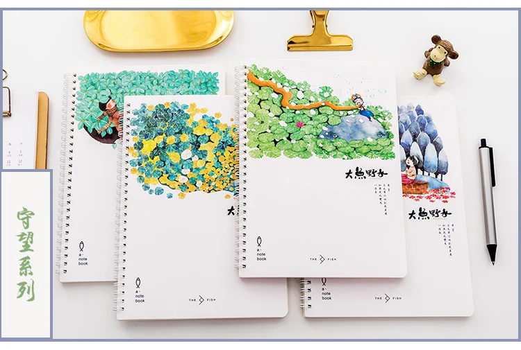 B5 partysu spiral notebook Creative notebook Students use 16k Coil notebook Cartoon notepad