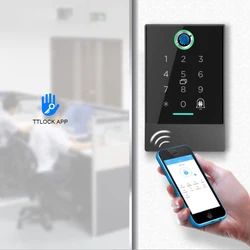 Lecteur de carte numérique intelligent sans fil TTlock, application de sécurité de bureau, télécommande par empreinte digitale, avec fonction de déverrouillage de la carte NFC du téléphone 