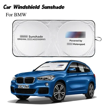 

Car windshield sunshade logo for M Power parasol coche sun visor cover protector emblem for BMW X1 X3 X4 X5 X6 I8 3 4 S 7 serie