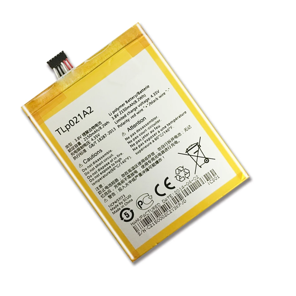 TLp021A2 2150 мАч батарея для Alcatel OneTouch Idol 2S OT-6050 OT-6050Y для TCL S830U S838M аккумулятор умная телефонная батарея