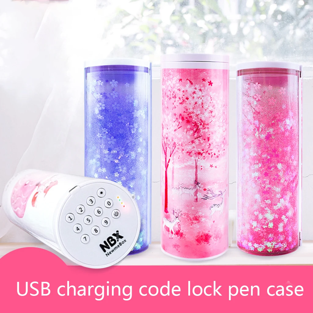 Умный чехол для ручки цилиндрический держатель цифровой замок паролем